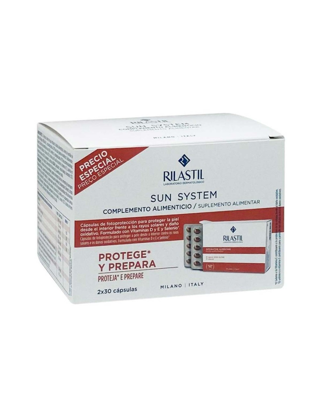 Rilastil Sun System Duo Complemento Alimenticio 30 Cápsulas