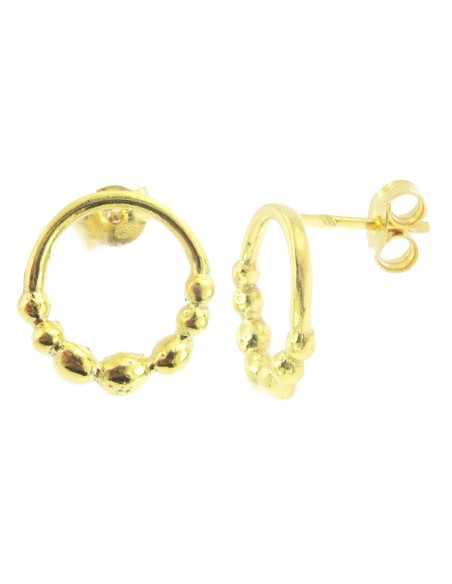 MRio Margot Pendientes de plata chapados en oro Esferas de pendientes