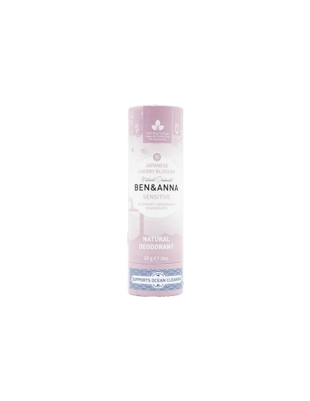 Ben Anna Desodorante Natural Sensible Cherry Blossom Papel de palo japonés 60g