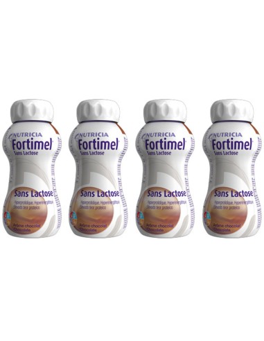 Fortimel Suplemento Hiperproteico Sin Lactosa Chocolate Pack 4 x 200ml