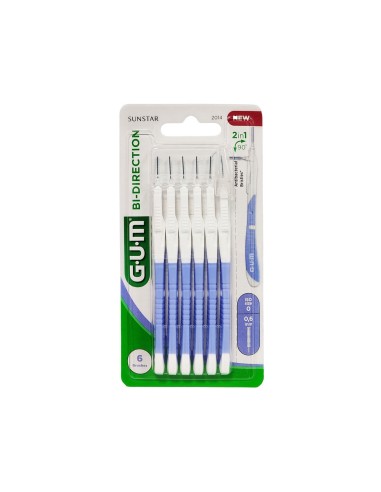 Gum Bi-direction Toothbrush 0,6mm x6