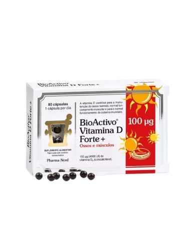 BioActivo Vitamina D Forte 80 Cápsulas