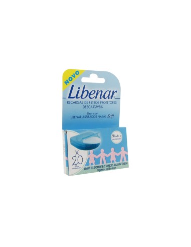 Libenar rellena el aspirador nasal 20 unidades blandas