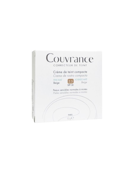 Avene Couvrance Compact Cream Oil Free 2.5 Beige 10g