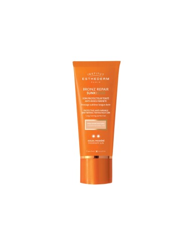 Institut Esthederm Bronz Repair Soin Protecteur Teinté Anti-Rides Fermeté Soleil Modéré 50ml