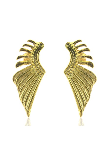 MRIO Pendientes Ala Inca Plata Dorada