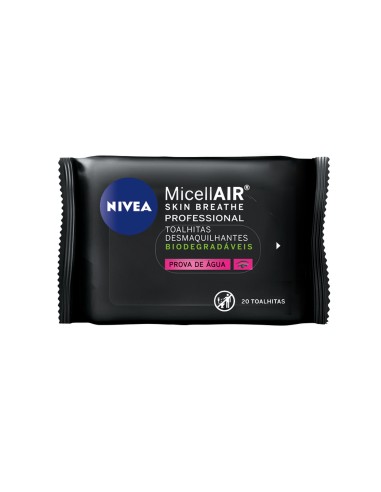 Nivea MicellAIR Professional Make-up Removing Wipes 20 Unidades