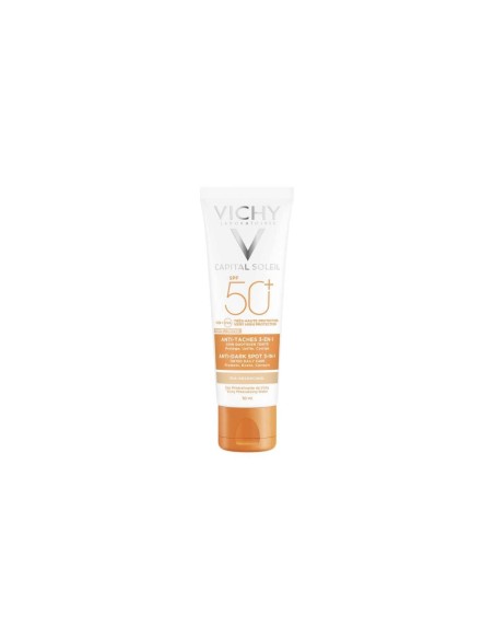 Vichy Capital Soleil Idéal Soleil Cuidado Protector Anti-manchas con Color 3 en 1 SPF50 50ml