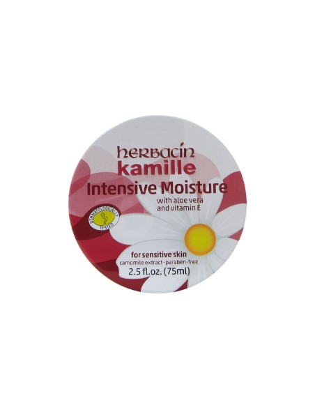 Herbacin Wuta Kamille Crema Hidratante Intensiva Camomila y Aloe Vera Lata 75ml