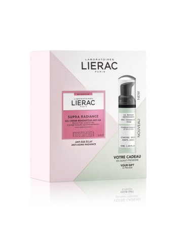 Lierac Coffret Supra Radiance Gel-Crema Renovador Anti-Ox 50ml y Espuma Limpiadora 50ml