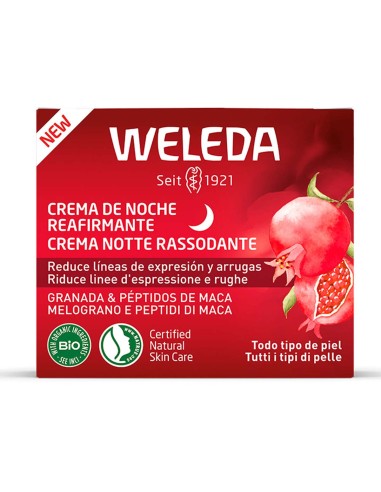 Weleda Crema de Noche Reafirmante de Granada y Péptidos de Maca 40ml