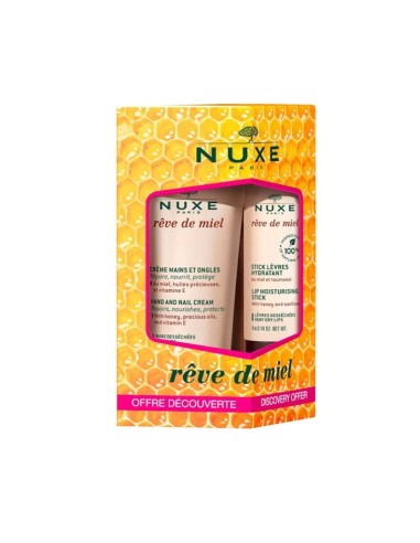 Nuxe Réve de Miel Pack Crema de Manos y Uñas 30ml + Batón Hidratante 4gr