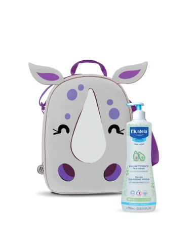 Mustela Baby Pack Limpieza de agua sin enjuague 750ml + Giants Mochila
