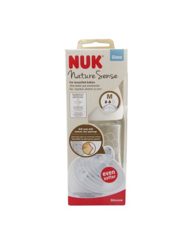 Nuk Nature Sense Biberón Cristal 240ml