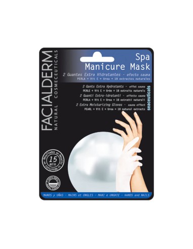 Mascarilla de manos de manicura Spa Facialderm X2