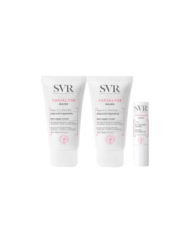 SVR Topialyse Pack Crema de manos x2 Oferta de barras de labios