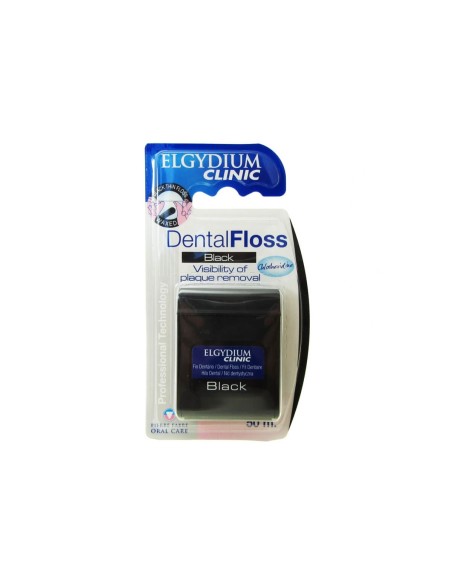 Elgydium Clinic Hilo Dentario Negro 50m
