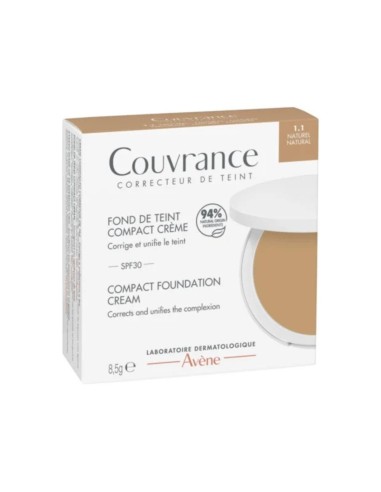 Avène Couvrance Crema Compacta Correctora de Tono 1.1 Natural 8,5g