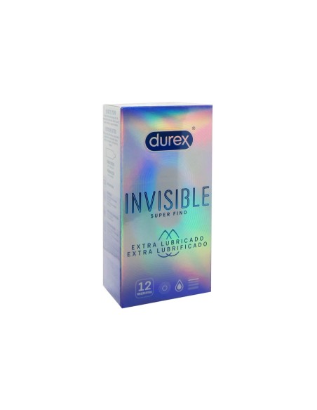 Durex Invisible Extra Fino Extra Lubricado 12 Preservativos