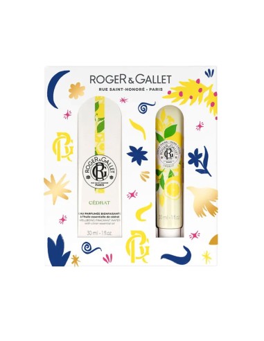 Pack Roger Gallet Cédrat Agua Perfumada 30ml y Crema de Manos 30ml Regalo