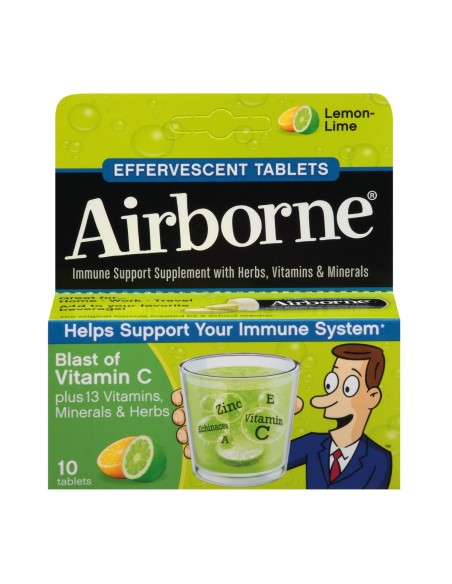 Airborne Lima-Limón Pastillas Efervescentes X10
