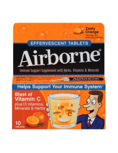 Airborne Naranja Pastillas Efervescentes X10