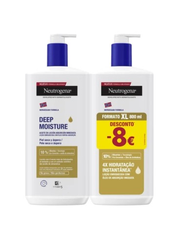 Neutrogena Pack Hidratación Profunda Aceite en Loción 2x400ml