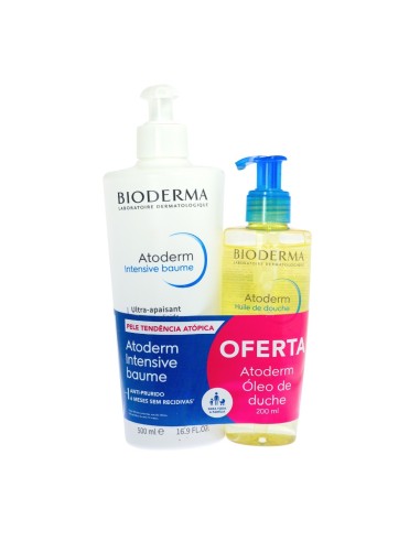 Bioderma Kit Atoderm Intensive Baume 500ml y Atoderm Aceite de Ducha 200ml