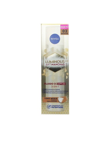 Nivea Luminous 630 Antimanchas Fluido CC SPF30 40ml