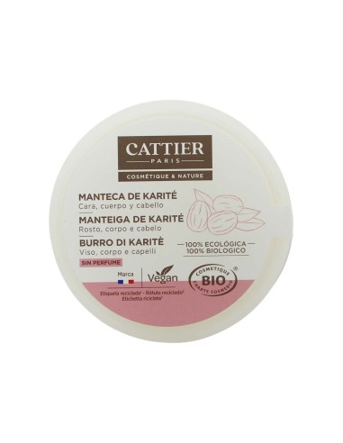 Cattier Manteca de Karité Orgánica 100gr