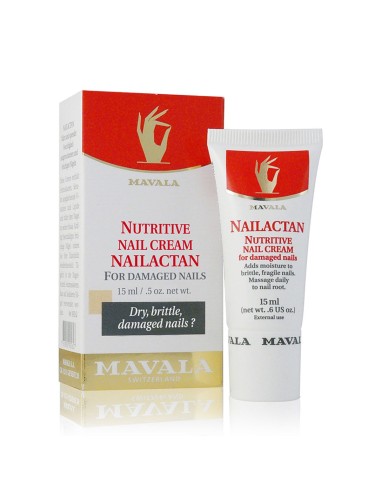 Mavala Nailactan Crema Nutritiva Uñas Estropeadas 15ml