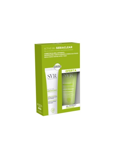 SVR Pack Sebiaclear Active 40 ml de oferta Gel Espuma de limpieza 50 ml