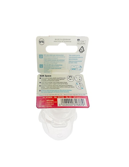 Chupete de silicona NUK Space 18-36M x2