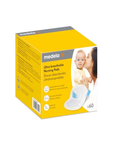 Medela Discos Absorbentes Ultratranspirables 60 Unidades