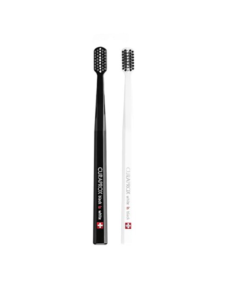 Curaprox Black Is White Cepillos de dientes x2