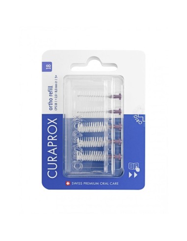 Curaprox Ortho Recambio 18 Cepillos x5