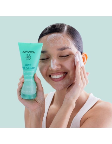Apivita Just Bee Clear Gel Limpiador Purificante 200ml