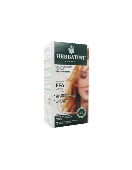 Herbatint Coloración permanente en gel FF6 Naranja 150ml