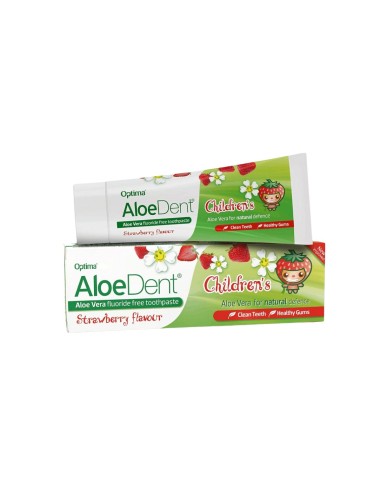 AloeDent Pasta de Dientes para Niños Sabor a Fresa 50ml