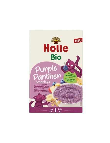 Holle Bio Papilla de Avena Integral con Plátano, Manzana y Arándanos 200g