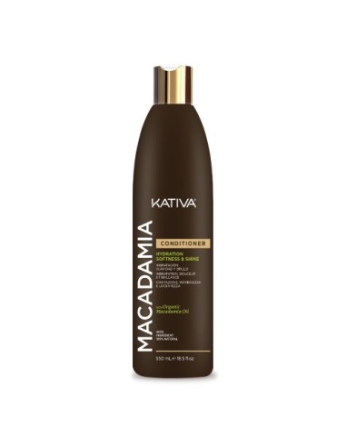 Kativa Macadamia Acondicionador Hidratación Suavidad y Brillo 550ml