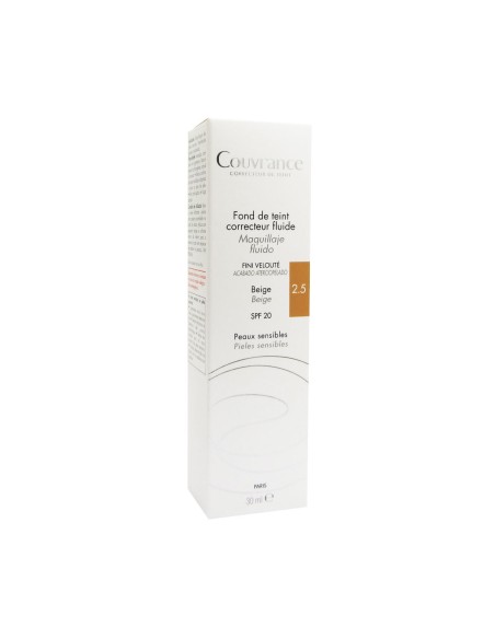 Avene Couvrance Fond De Teint Correcteur Fluide 2.5 Beige 30ml