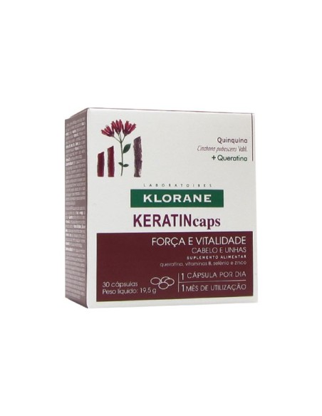 Klorane Keratincaps Fuerza y Vitalidad Cabello y Uñas 30caps