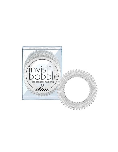 Invisibobble Slim Crystal Clear x3