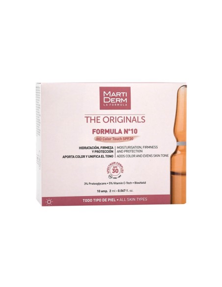 MARTIDERM LA FORMULA DE ORIGINALES Nº10 HD TOUCH TOUCH SPF 30 10 AMPOURES