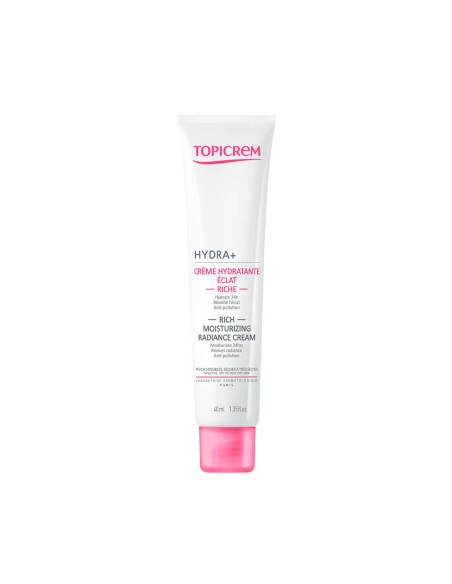 Topicrem HYDRA+ Crema Hidratante Iluminadora Rica 40ml