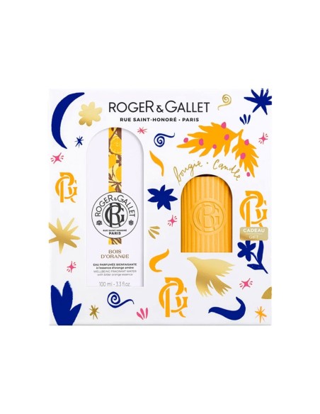 Pack Roger & Gallet Bois D'Orange Agua Perfumada 100ml y Vela Perfumada de Regalo