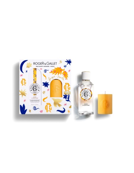 Pack Roger & Gallet Bois D'Orange Agua Perfumada 100ml y Vela Perfumada de Regalo