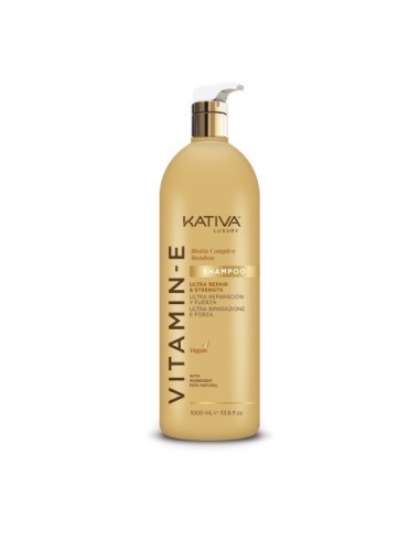 Kativa Champú Ultra Reparación y Fuerza Vitamina E 1000ml