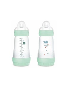 Mam Easy Start Biberón Anti-Cólicos 2m Azul 2x260ml